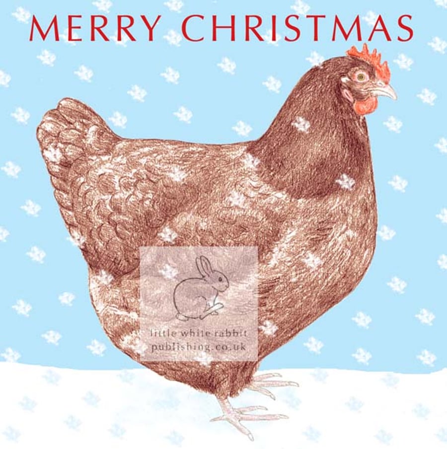 Hen - Christmas Card