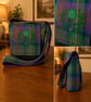 Isle of Skye tartan crossbody bag with thistle 