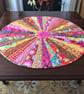 Sun Ray circular quilted textile table topper Kaffe Fassett - Image 1