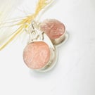 Blush Horizon – Rose Quartz Earrings