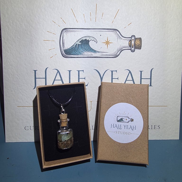 Coastal Keepsake Necklace - Saltburn Seaham Bottle Pendant - CK-SS01