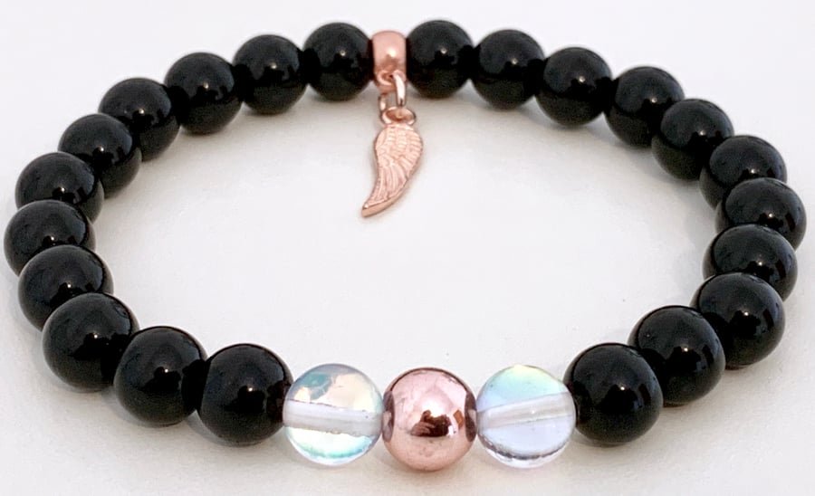 Anxiety Panic Attack Phobia Relief Gemstone Stacking Bracelet Holistic 
