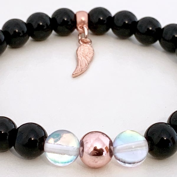 Anxiety Panic Attack Phobia Relief Gemstone Stacking Bracelet Holistic 
