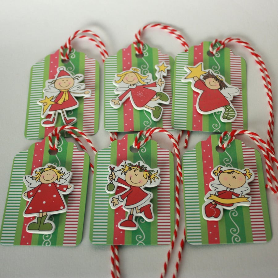 Handmade Christmas helpers gift tags