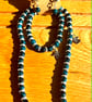 Handmade Matching Necklace, Bracelet & Earrings Set with Silver-Tone Accents