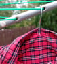 Red Tartan Shirt Peg or Storage Bag - Image 2