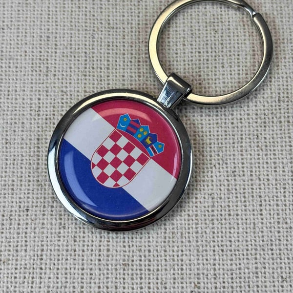 Croatia Flag Keyring