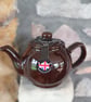 Small Tea Cosy for 2 Cup Tea Pot, Purple Tweed, Hand Knitted - Image 8