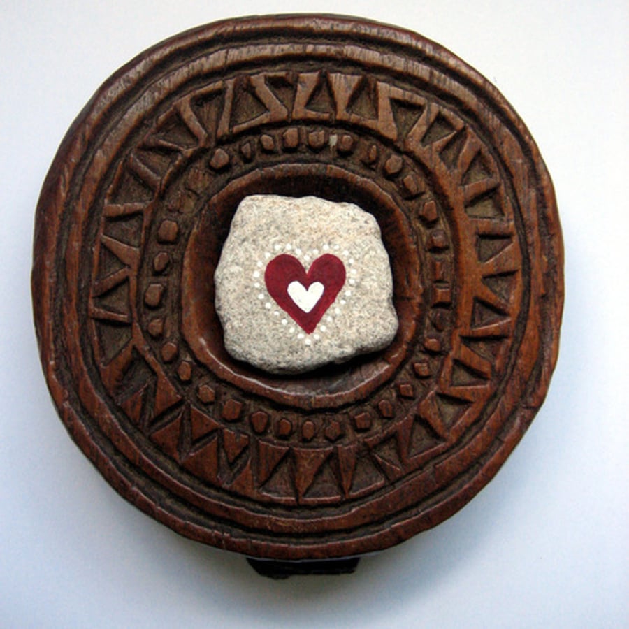 RESERVED FOR ROBERT: Hand painted stone (9)