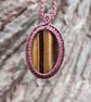 Tiger's Eye Macrame Pendant  - Image 3