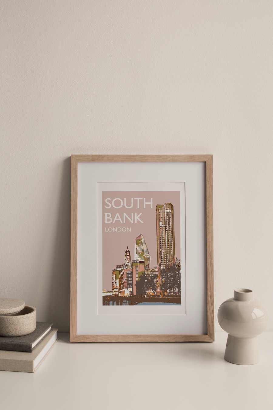 South Bank, London Giclee Travel Print