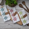Hand Printed Organic Cotton Tea Towel