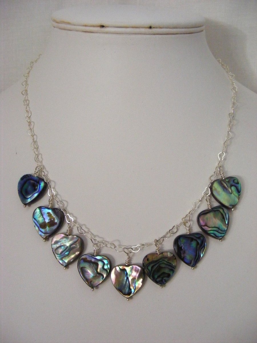 Abalone Heart Necklace