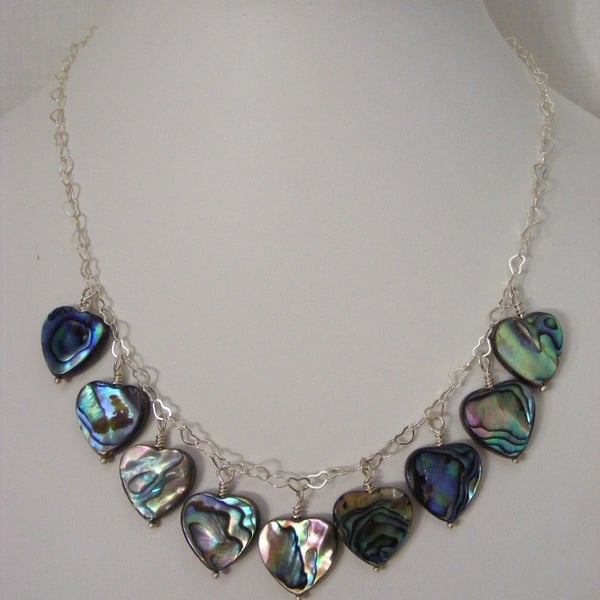 Abalone Heart Necklace