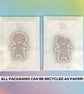 Gingerbread Man Wooden Pin or Brooch - Kawaii Christmas - Image 3
