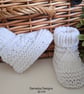 Designer Luxury Merino Wool Baby Hat & Booties Set 0-3 months size - Image 5
