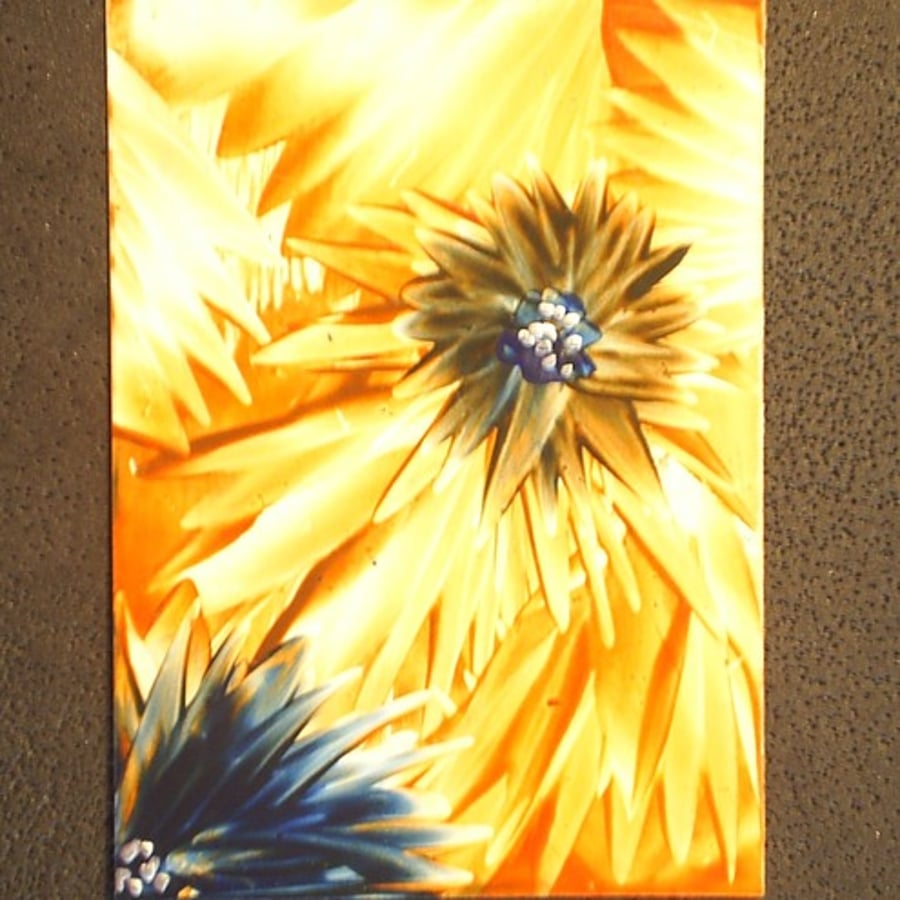 aceo encaustic flowers