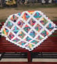 cot quilt    patchwork    '' Rainbow Wishes'' - Image 4