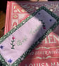 Hand embroidered 'Best Teacher' bookmark