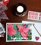 Poinsettia Profusion Christmas Card - Image 1