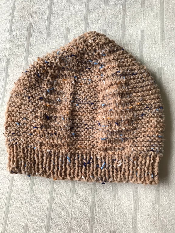 Baby's speckled beanie hat