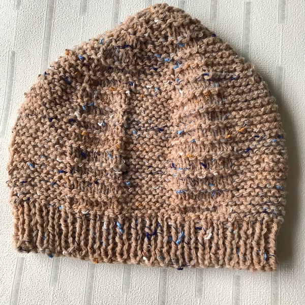 Baby's speckled beanie hat