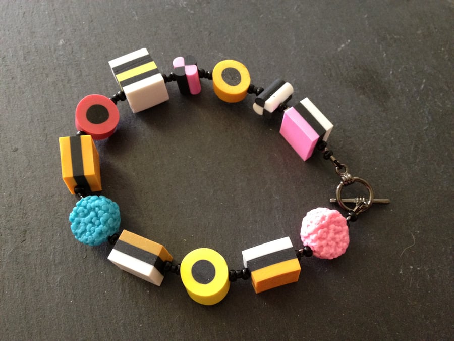 Special Edition Bassett Style Liquorice Allsorts Bracelet