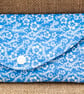 Padded Pouch with Bow in Blue for Mobile Make-Up Credit Card Tissues - Image 2