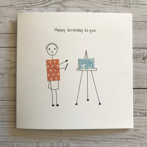 Artist card, Painter card, Personalised