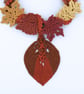 Macrame autumn wreath, autumn leaves, - Image 5