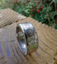 1967 Queen Elizabeth Half Crown coin ring 