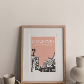 Stockport, Greater Manchester Giclee Travel Print