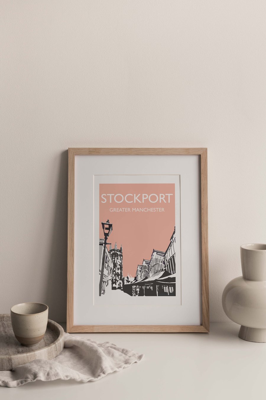 Stockport, Greater Manchester Giclee Travel Print