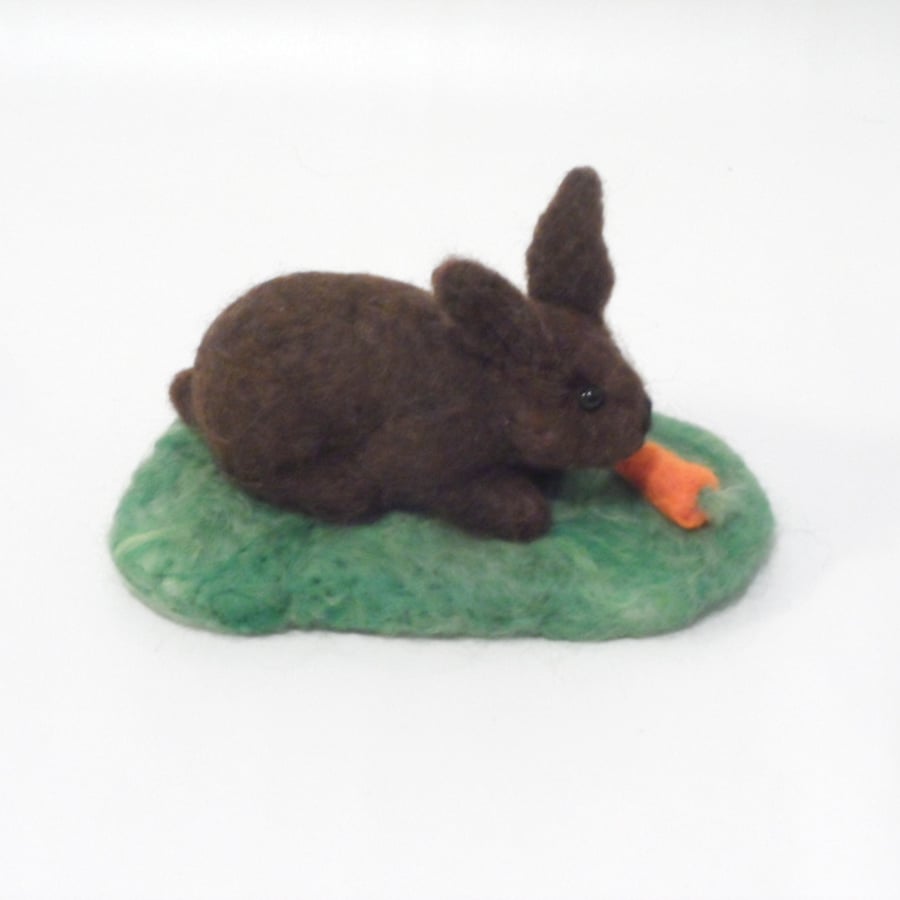 Needle Felted Bunny Rabbit Collectable Ornament