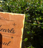 Two hearts one soul wooden sign - Image 2