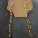 Handmade Gold plated fish hook earrings with star charms