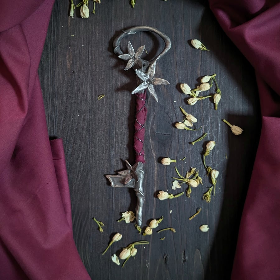 Key of Secrets - hand cast pewter key