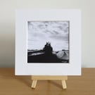 Limited edition signed Whitby abbey landscape print, hand numbered