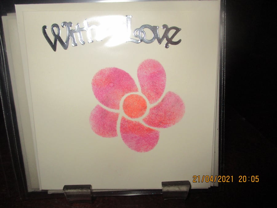 With Love Flower Card