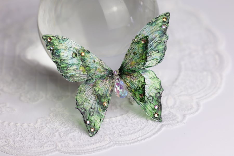 Fairy Wing Necklace Butterfly Cicada - Fantasy Purple Fairycore Fairy Gift Boho