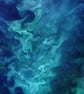 Art Batt for Spinning and Felting, Colour: 'Oceans Blue' - Image 2