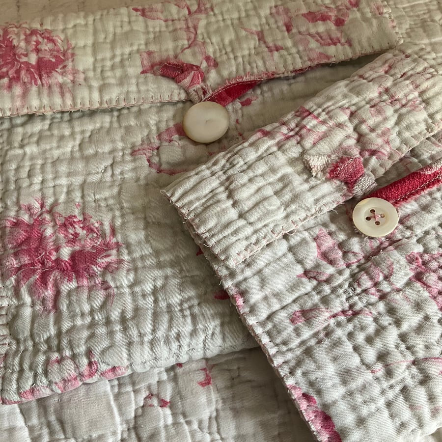 Pair of Vintage Patchwork Quilt Pouches