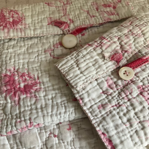 Pair of Vintage Patchwork Quilt Pouches