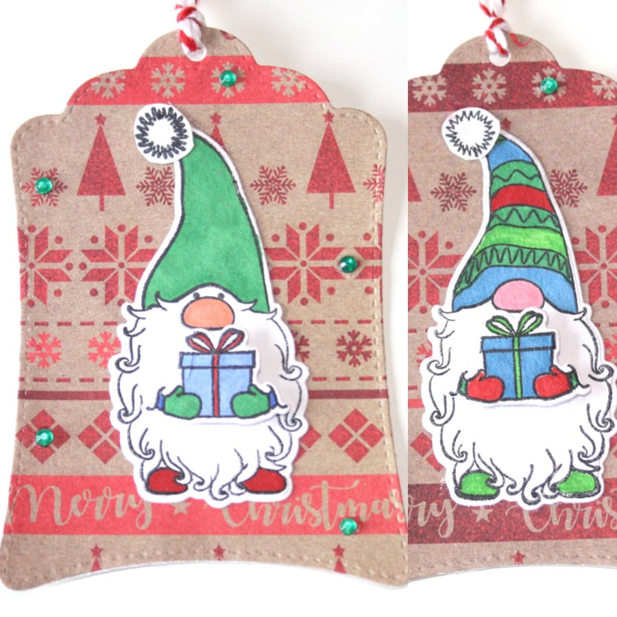 Gonk Gnome Christmas Gift Tags Set of 8