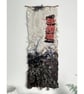 Art felt natural wool sensory wall hanging Landscape with a pink blanket