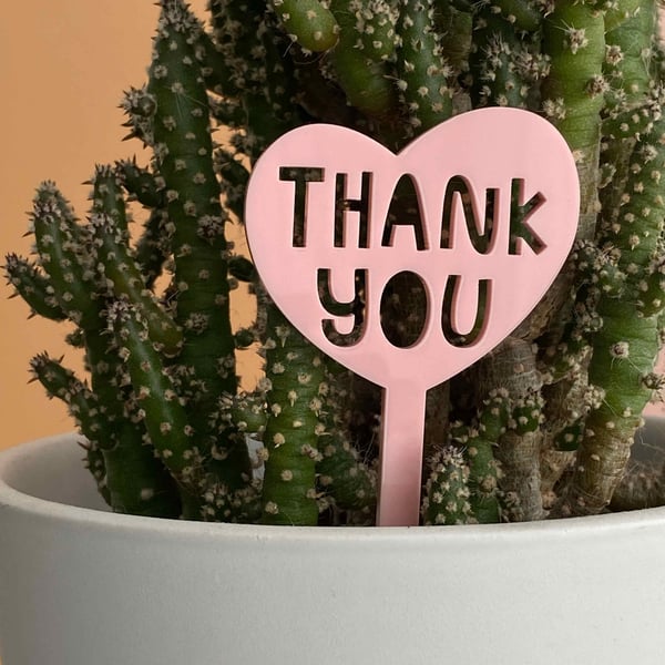 Plant marker thank you gift, plant lover gift for gardener, house plant decor