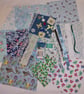Blue floral and bugs slow stitching kit