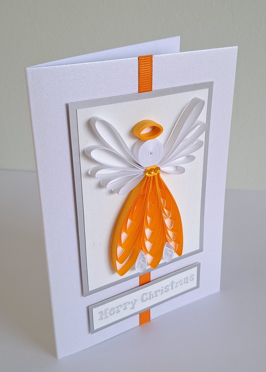 Christmas Card Quilled Angel