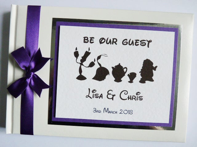  Alice in Wonderland Wedding Guest Book, Be Our Guest wedding book
