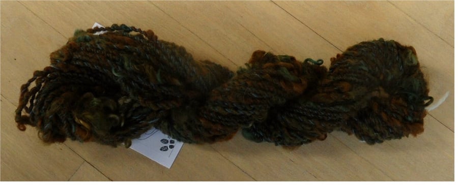 Hand Spun Yarn - Core-Spun Browns